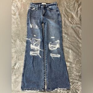 Flying Monkey Ripped distressed vintage straight Jeans 25